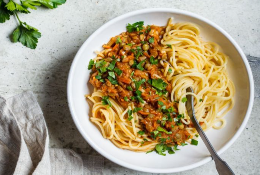 Vegane Linsenbolognese