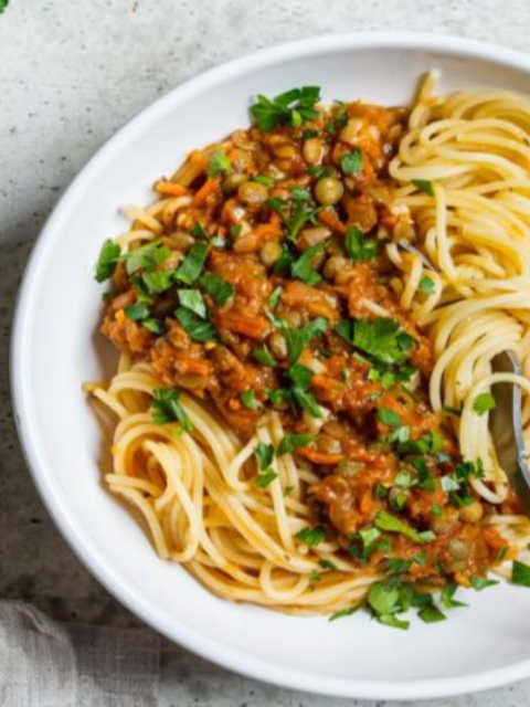 Vegane Linsenbolognese