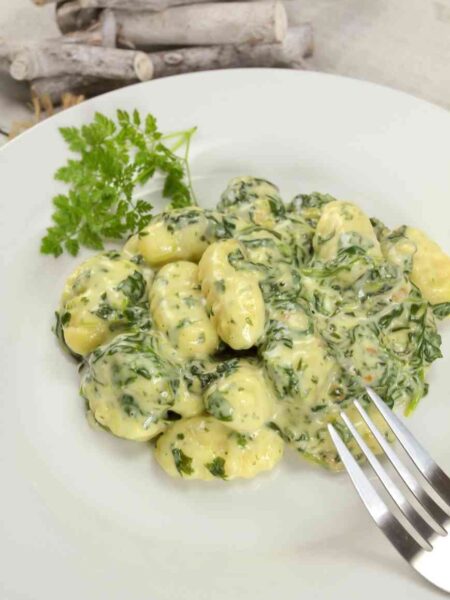 Gnocchi mit Spinat und Gorgonzola