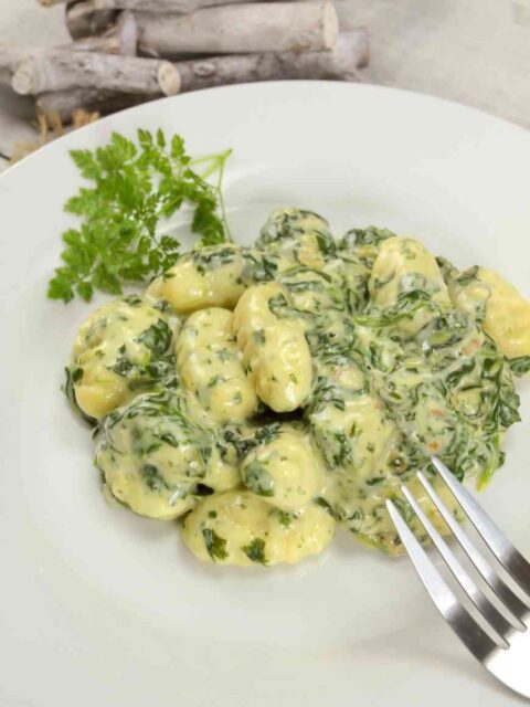 Gnocchi mit Spinat und Gorgonzola