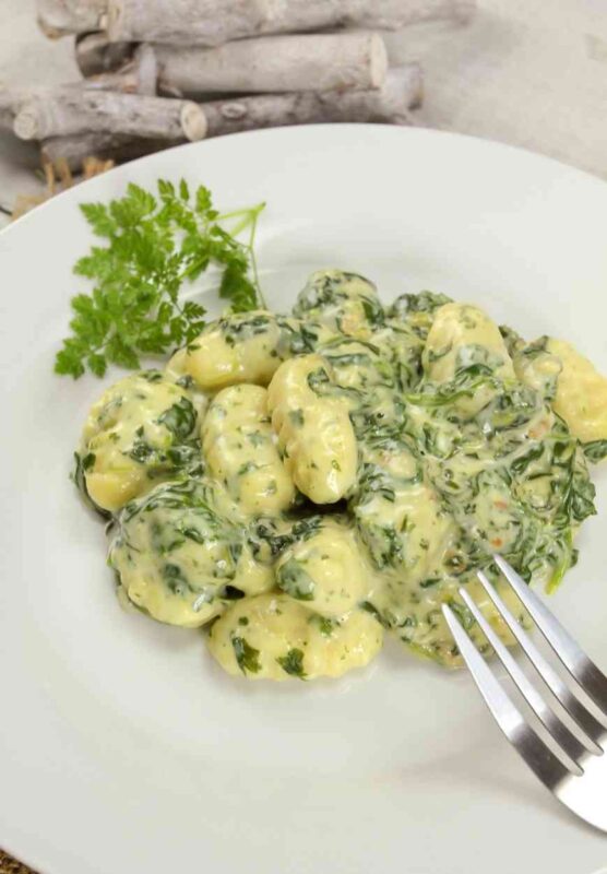 Gnocchi mit Spinat und Gorgonzola