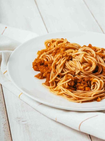 Spaghetti mit Linsen-Bolognese Rezept