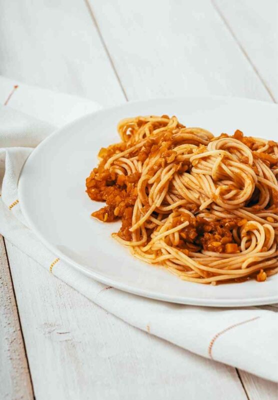 Spaghetti mit Linsen-Bolognese Rezept