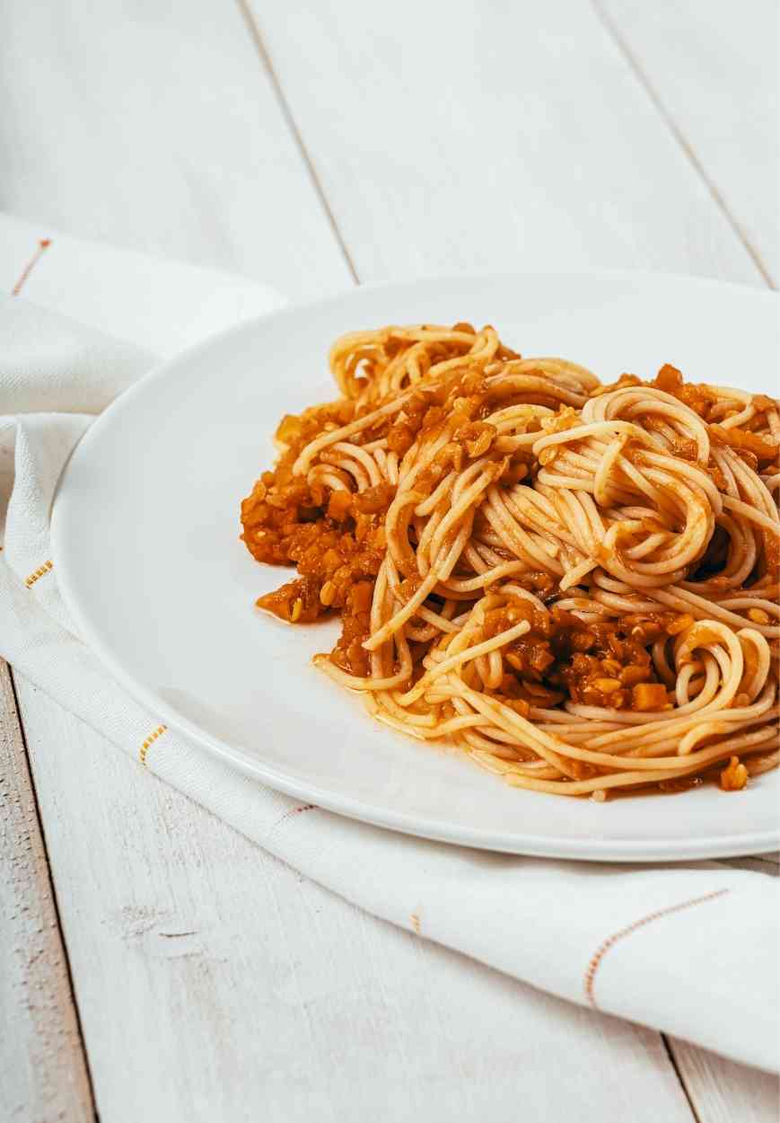 Spaghetti mit Linsen-Bolognese Rezept