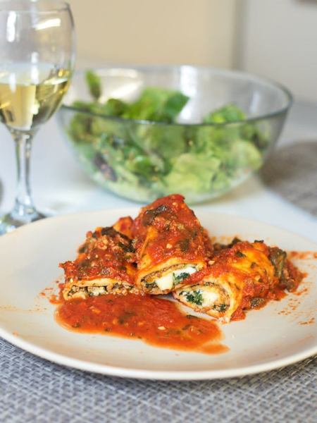 Gemüse-Cannelloni mit Ricotta