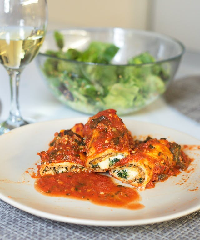 Gemüse-Cannelloni mit Ricotta