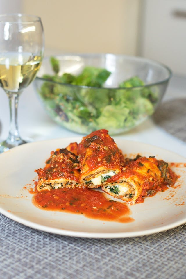 Gemüse-Cannelloni mit Ricotta
