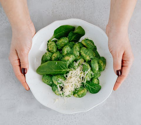 Gnocchi mit Spinat und Gorgonzola