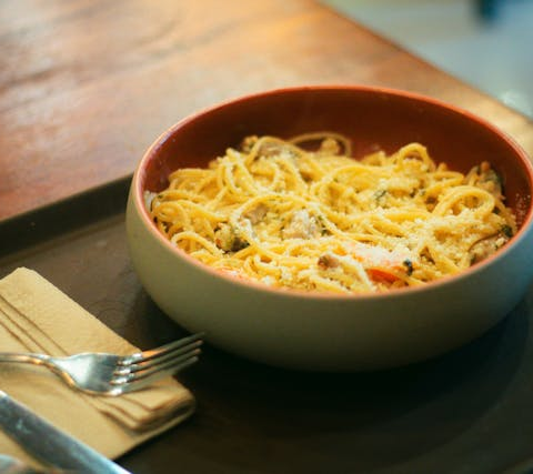 Vegane Spaghetti Carbonara