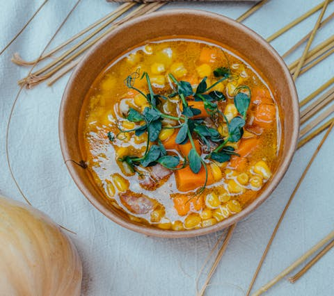 Veganer Kichererbsen-Eintopf mit Spinat