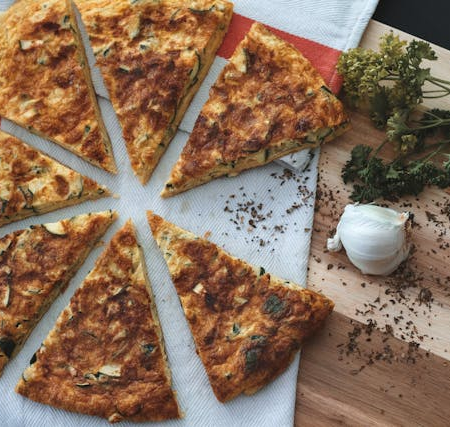 Gemüsetarte mit Zucchini und Tomaten