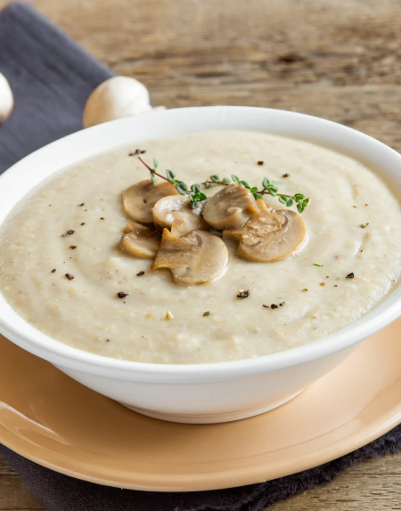 Champignoncremesuppe mit Thymian