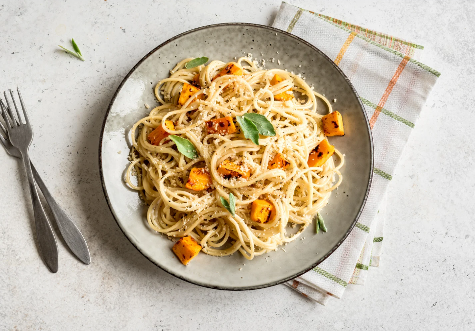 Pasta mit Kürbis und Salbei