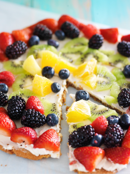 Pizza Dolce – mit Mascarpone & Beeren