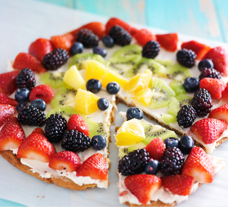 Pizza Dolce – mit Mascarpone & Beeren