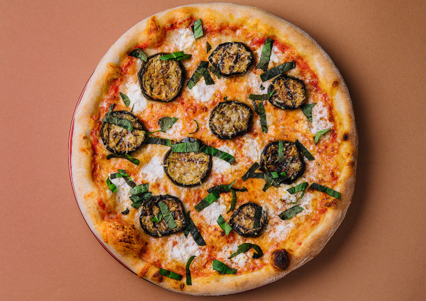 Pizza alla Norma – mit Auberginen & Ricotta