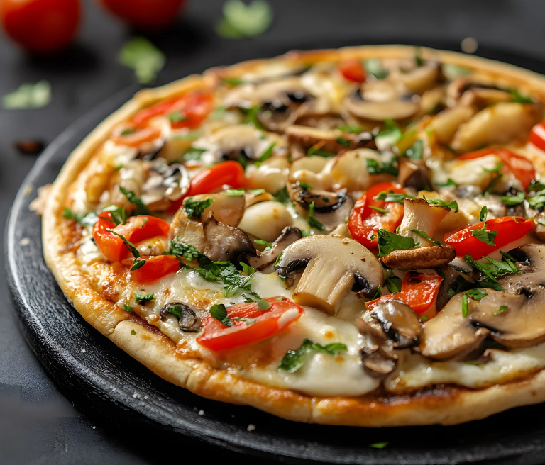 Pizza ai Quattro Stagioni – mit Gemüse der vier Jahreszeiten