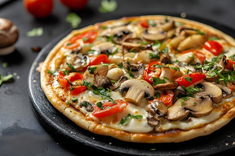 Pizza ai Quattro Stagioni – mit Gemüse der vier Jahreszeiten