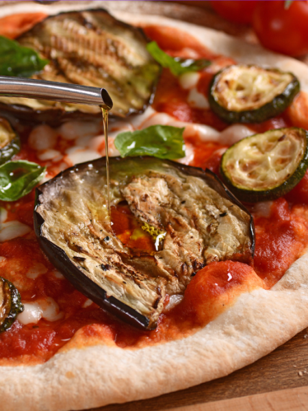 Pizza Verdura – mit gegrilltem Gemüse