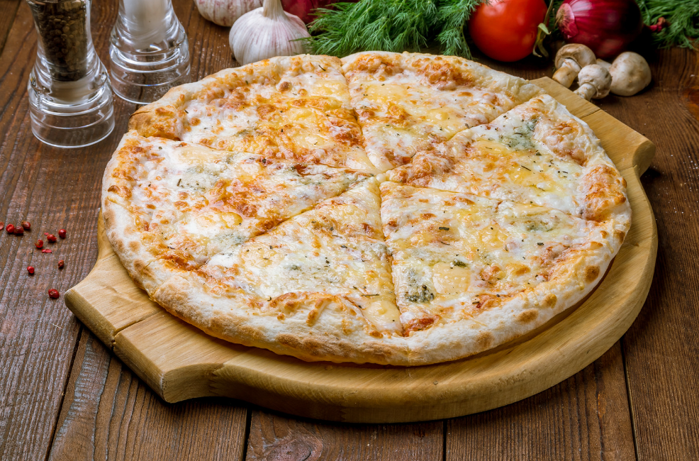 Pizza Quattro Formaggi – mit vier Käsesorten