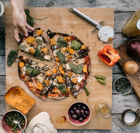 Pizza alla Zucca – mit Kürbis & Ziegenkäse