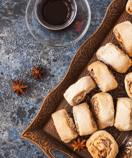 Dattel-Nuss-Röllchen – Süßes orientalisches Gebäck