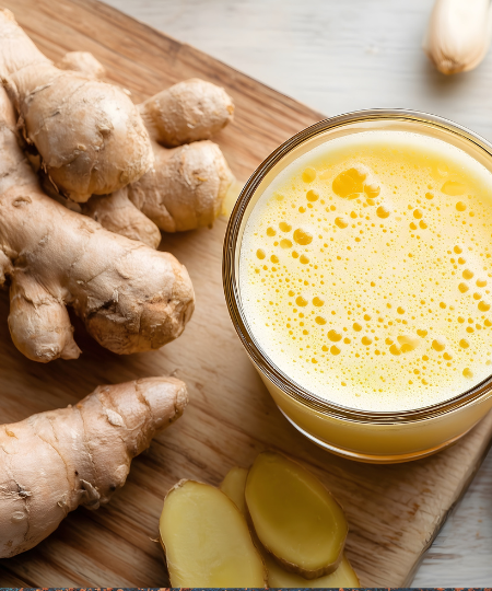 Orange-Kurkuma-Smoothie mit Ingwer