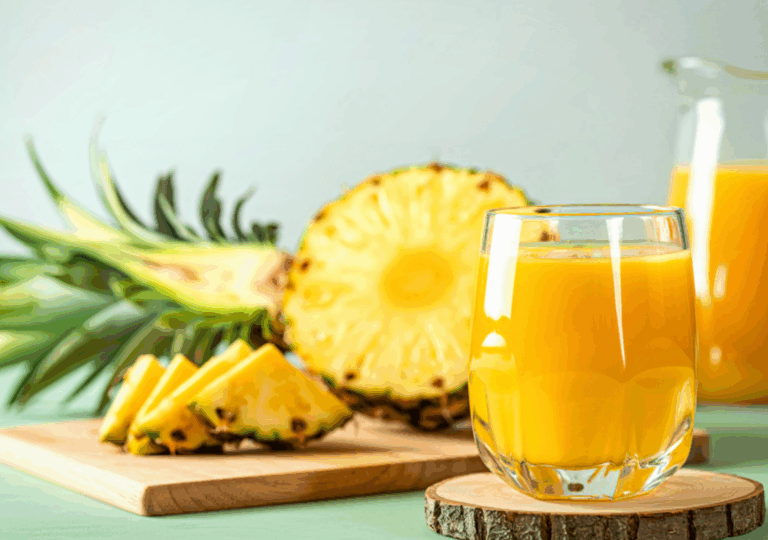 Frischer Ananassaft - Rezept
