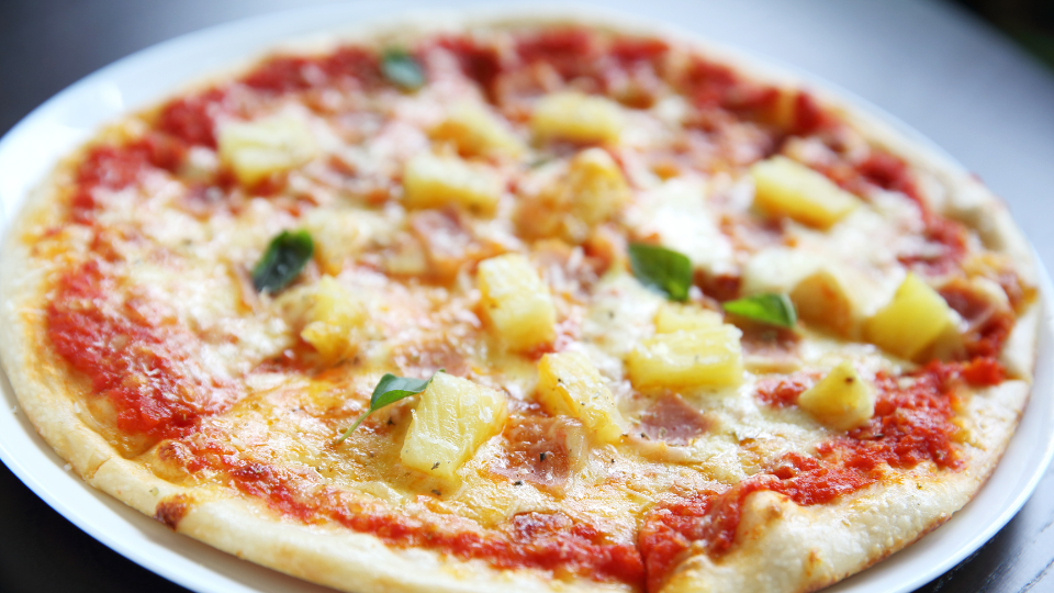 Vegane Ananas-Pizza