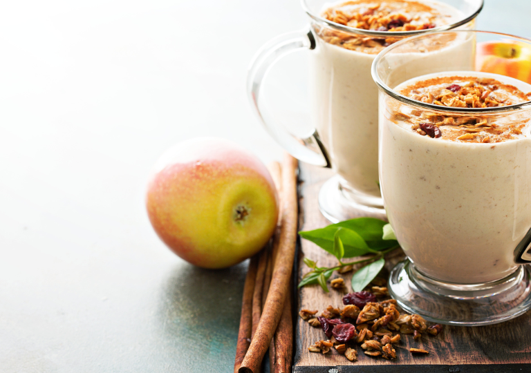 Apfel-Zimt-Smoothie mit Haferdrink