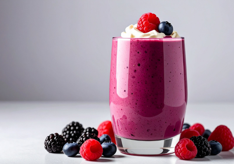 Beeren-Soja-Smoothie – Proteinreich & Fruchtig