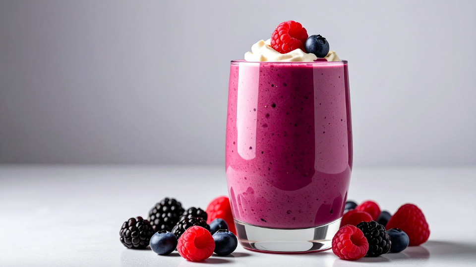 Beeren-Soja-Smoothie – Proteinreich & Fruchtig