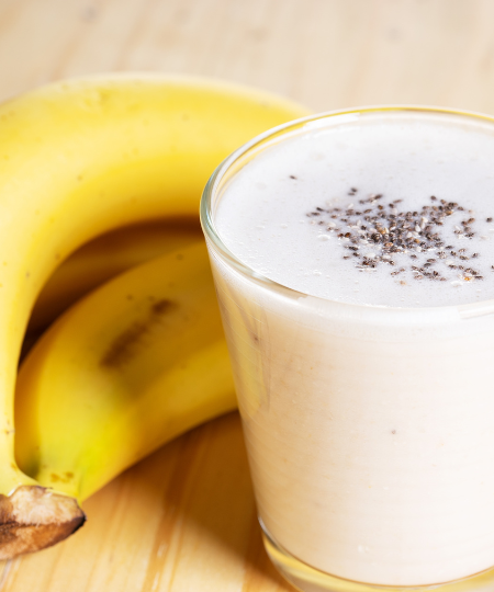 Kokos-Bananen-Smoothie mit Chiasamen