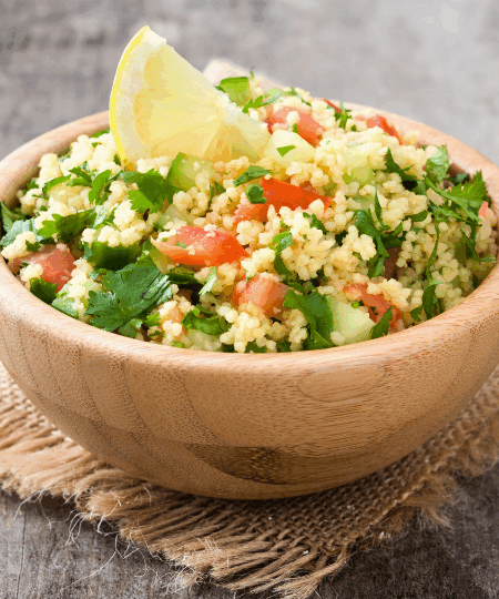 Couscous-Salat mit Kichererbsen