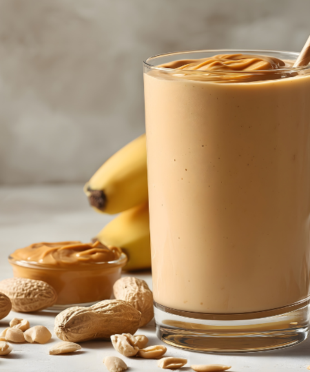 Bananen-Erdnuss-Smoothie – Vegan & Proteinreich