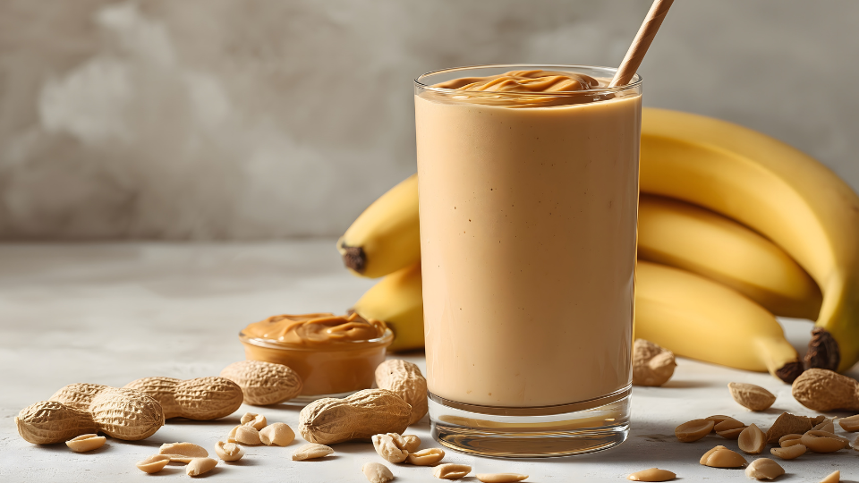 Bananen-Erdnuss-Smoothie – Vegan & Proteinreich