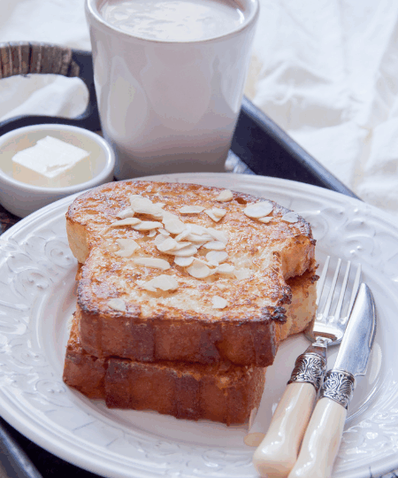 Veganes French Toast mit Mandelmilch