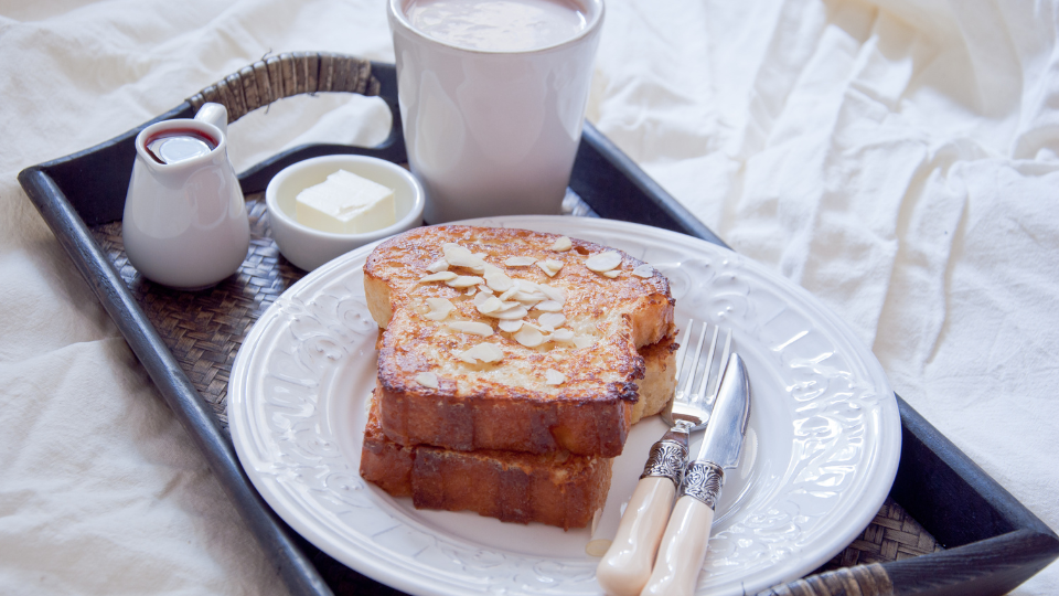 Veganes French Toast mit Mandelmilch