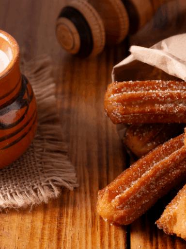 Heiße weiße Schokolade mit Vanille