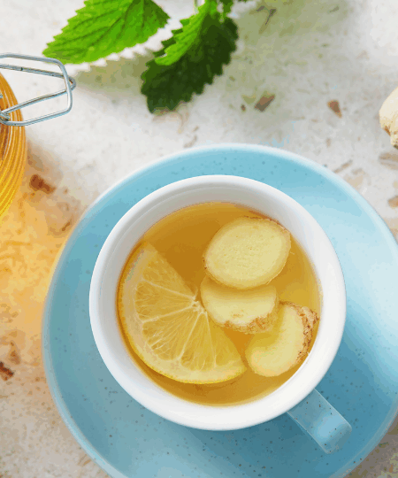 Ingwer-Tee mit Honig & Zitronen