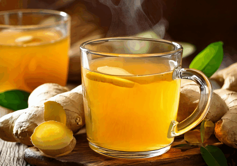 Kurkuma-Ingwer-Honig-Tee