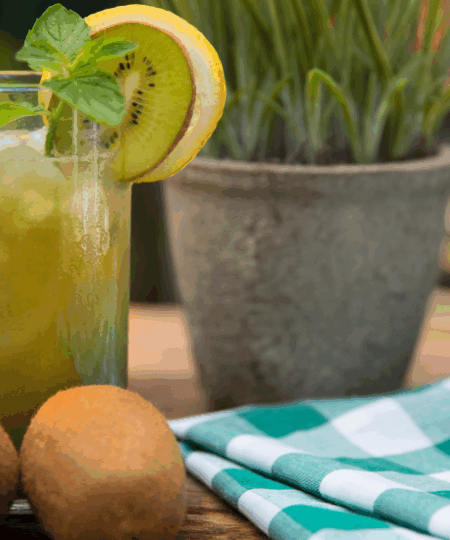 Kiwi-Zitronen-Saft-Rezept