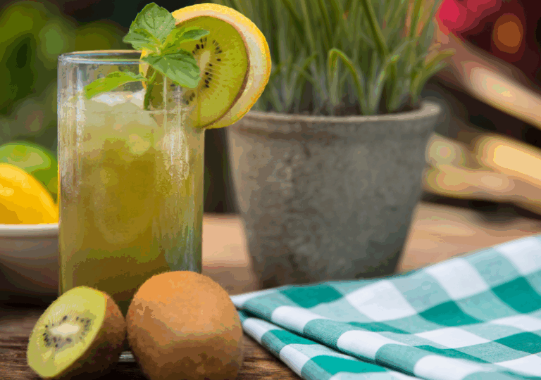 Kiwi-Zitronen-Saft-Rezept
