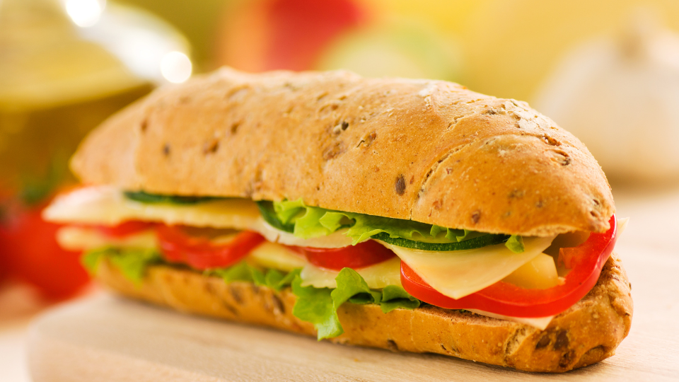 Käse-Paprika-Sandwich