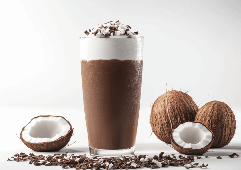 Heiße Kokos-Schoko-Mischung mit Chili