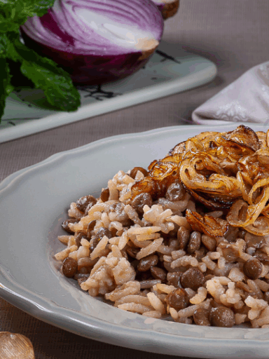 Linsen mit Reis – Mujaddara-Rezept