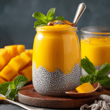 Vegane Mango-Kokos-Creme im Glas – Fruchtig & Samtig
