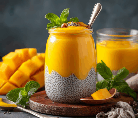 Vegane Mango-Kokos-Creme im Glas – Fruchtig & Samtig