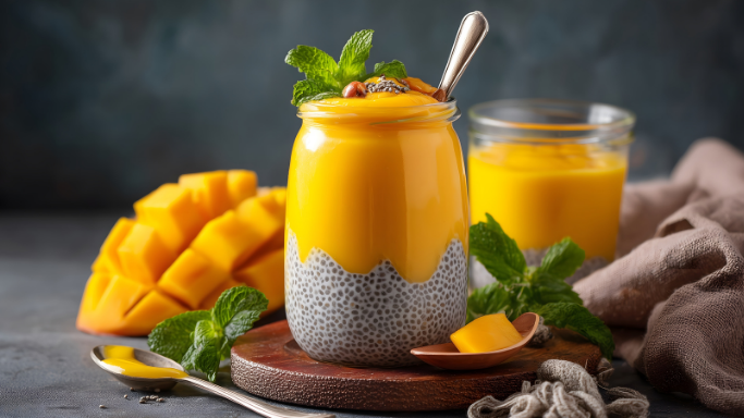 Vegane Mango-Kokos-Creme im Glas – Fruchtig & Samtig