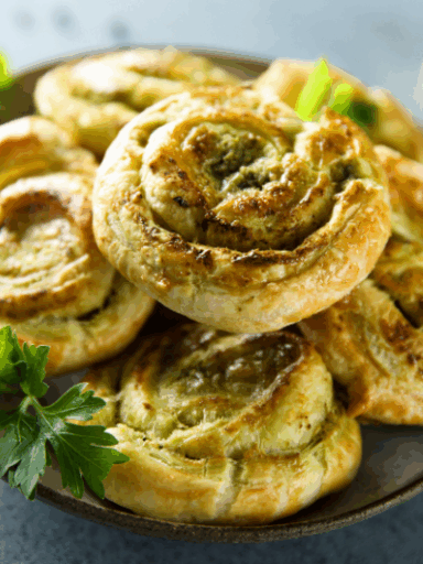 Käse-Pesto-Schnecken – Mediterranes vegetarisches Gebäck